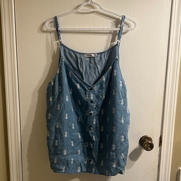 Blue tank shirt, XXL - Picture 1 of 3